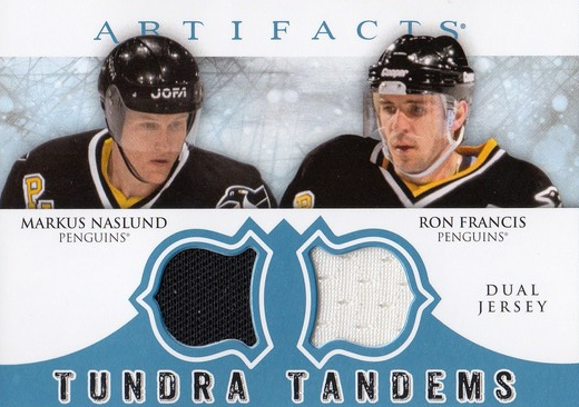 jersey karta NASLUND/FRANCIS 12-13 Artifacts Tundra Tandems číslo TT-NF